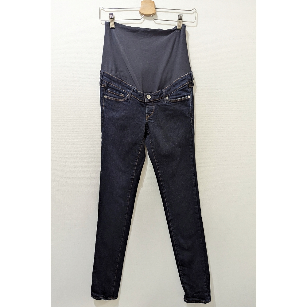 H&M MAMA Slim Fit High Rib Maternity Jeans Size 6